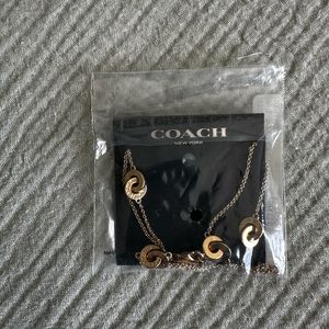 Coach Women's Interlocking Open Circle Long Necklace - Gold